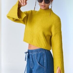 Chartreuse Yellow Women's Sweater